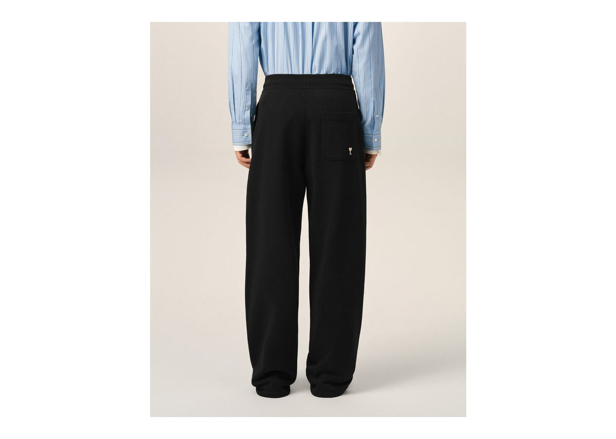Ami Paris Ami De Coeur Cotton Track Pants Black/White Cream