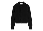 Ami Paris Ami De Coeur Crewneck Cashmere Cardigan Black (W)