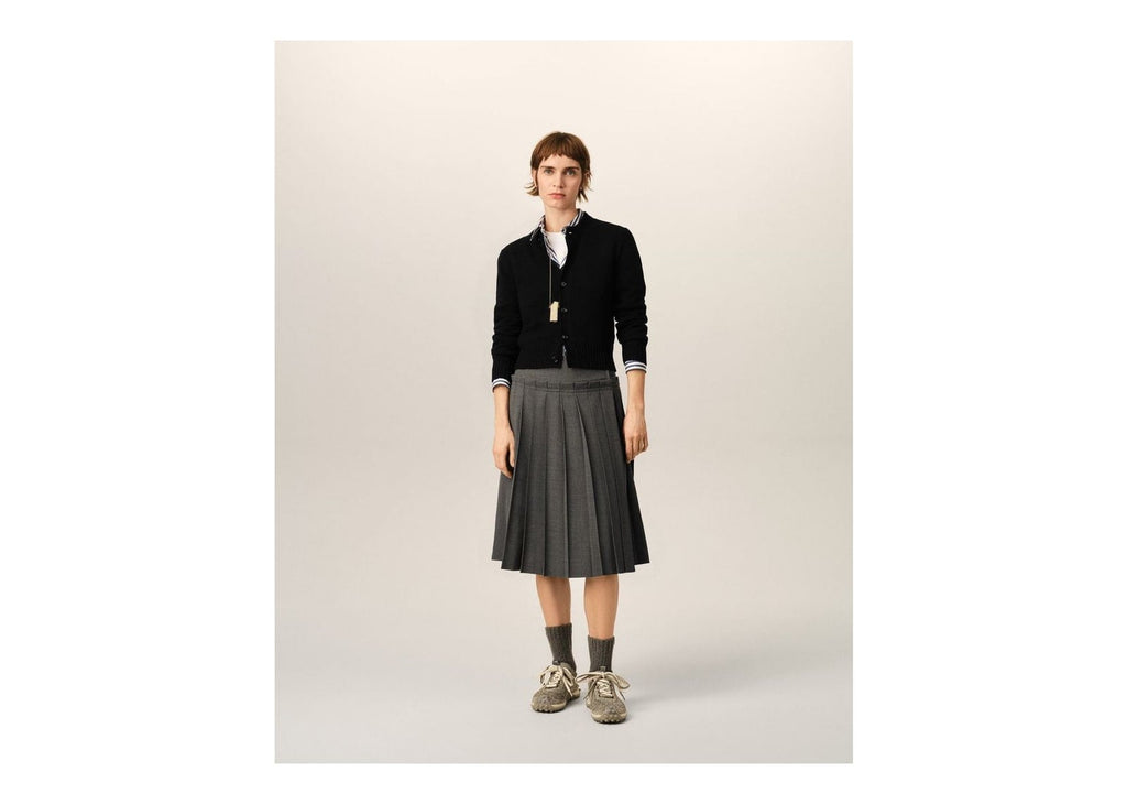 Ami Paris Ami De Coeur Crewneck Cashmere Cardigan Black (W)