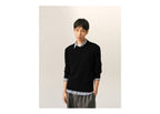 Ami Paris Ami De Coeur Crewneck Cashmere Sweater Black