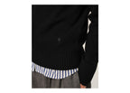 Ami Paris Ami De Coeur Crewneck Cashmere Sweater Black