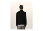 Ami Paris Ami De Coeur Crewneck Cashmere Sweater Black