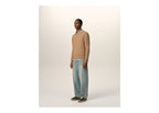 Ami Paris Ami De Coeur Crewneck Cashmere Sweater Camel