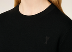 Ami Paris Ami De Coeur Crewneck Sweater Black