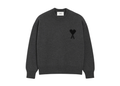 Ami Paris Ami De Coeur Crewneck Sweater Grey