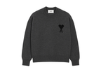 Ami Paris Ami De Coeur Crewneck Sweater Grey
