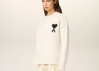 Ami Paris Ami De Coeur Crewneck Sweater White