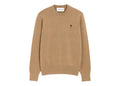 Ami Paris Ami De Coeur Crewneck Wool Sweater Camel Chine/Black
