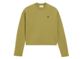 Ami Paris Ami De Coeur Cropped Sweatshirt Green