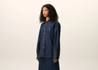 Ami Paris Ami De Coeur Denim Shirt Blue