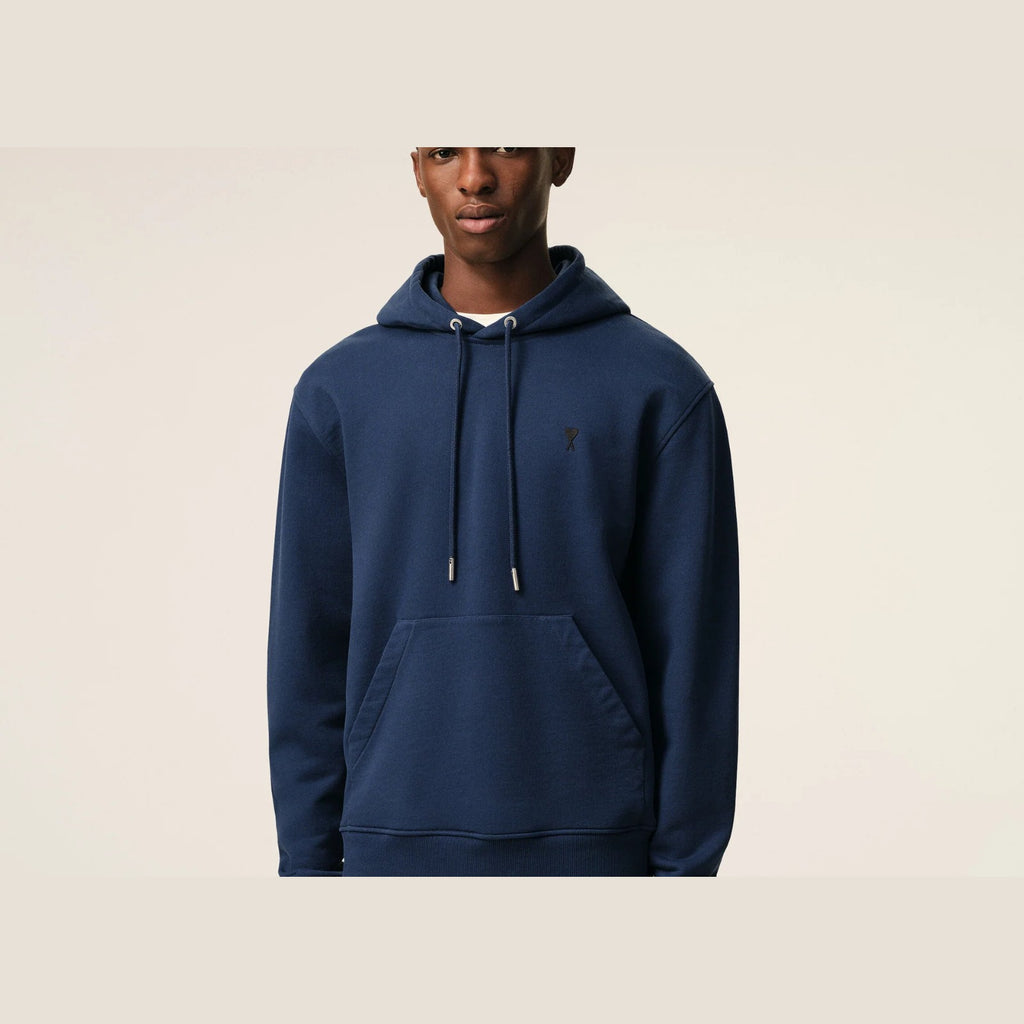 Ami Paris Ami De Coeur Hoodie Blue