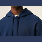 Ami Paris Ami De Coeur Hoodie Blue