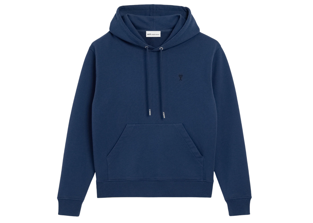 Ami Paris Ami De Coeur Hoodie Blue