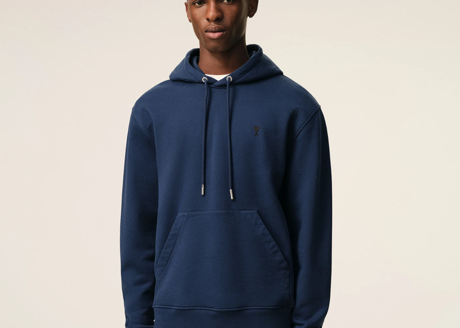 Ami Paris Ami De Coeur Hoodie Blue