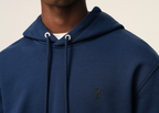 Ami Paris Ami De Coeur Hoodie Blue