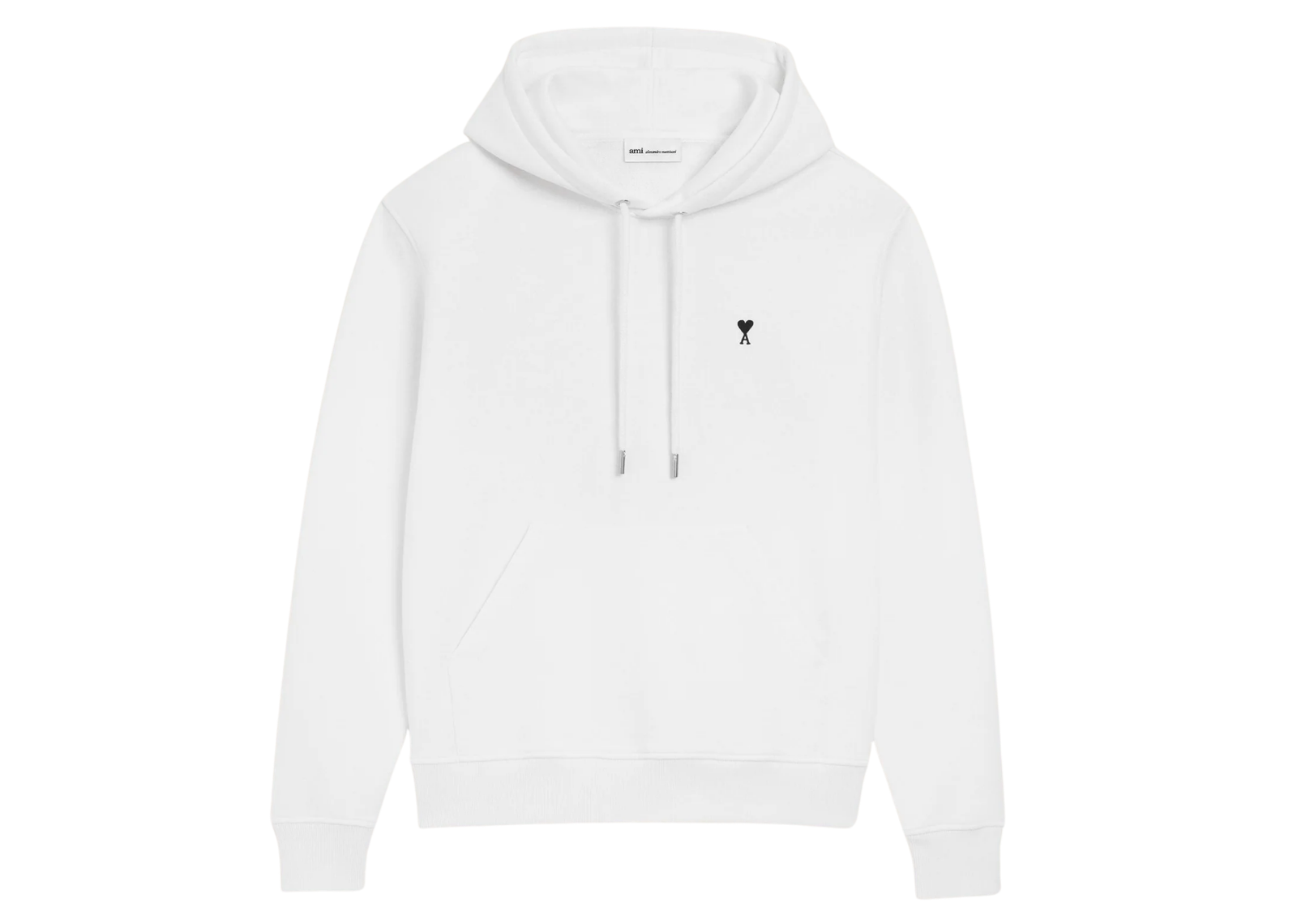 Ami Paris Ami De Coeur Hoodie White