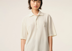 Ami Paris Ami De Coeur Knitted Patch Polo White