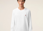 Ami Paris Ami De Coeur Long Sleeve T-Shirt White