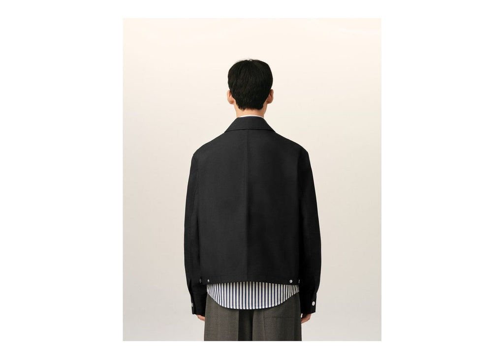 Ami Paris Ami De Coeur Nylon Jacket Black