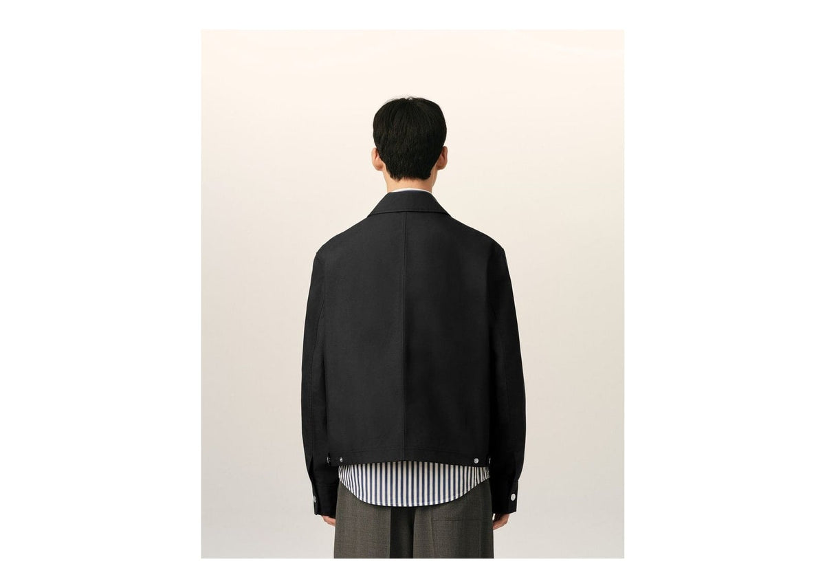 Ami Paris Ami De Coeur Nylon Jacket Black