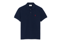 Ami Paris Ami De Coeur Polo Shirt Blue Red