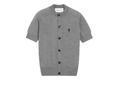 Ami Paris Ami De Coeur Short Sleeve Cardigan Grey