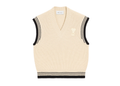 Ami Paris Ami De Coeur Sleeveless Ribbed Sweater White