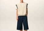Ami Paris Ami De Coeur Sleeveless Ribbed Sweater White