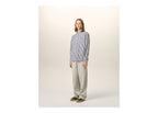 Ami Paris Ami De Coeur Striped Cotton Shirt Royal Blue/White