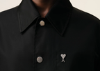 Ami Paris Ami De Coeur Stud Buttoned Jacket Black
