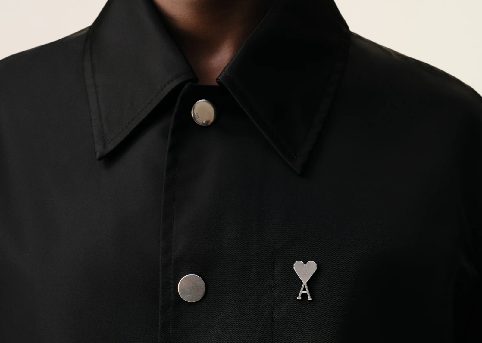 Ami Paris Ami De Coeur Stud Buttoned Jacket Black