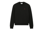 Ami Paris Ami De Coeur Sweatshirt Black Red