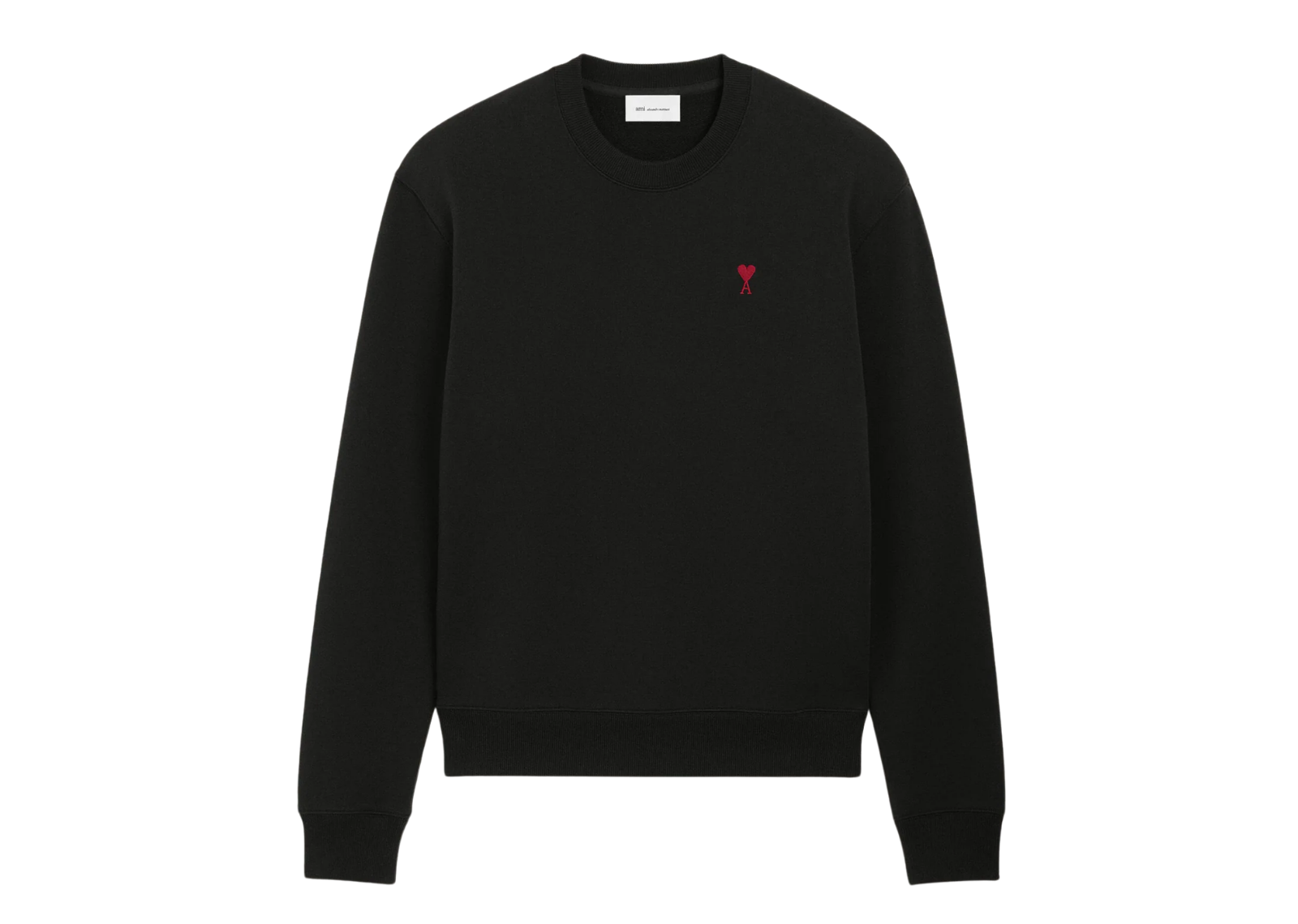 Ami Paris Ami De Coeur Sweatshirt Black Red
