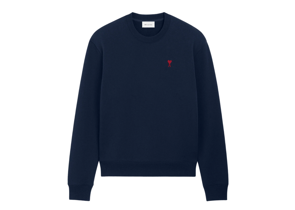 Ami Paris Ami De Coeur Sweatshirt Blue Red
