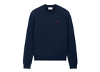 Ami Paris Ami De Coeur Sweatshirt Blue Red