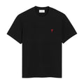 Ami Paris Ami De Coeur T-Shirt Black Red