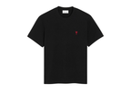Ami Paris Ami De Coeur T-Shirt Black Red