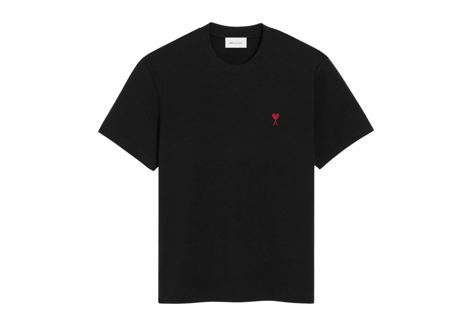 Ami Paris Ami De Coeur T-Shirt Black Red