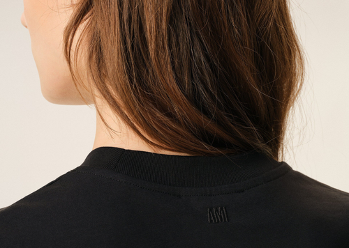 Ami Paris Ami De Coeur T-Shirt Black Red