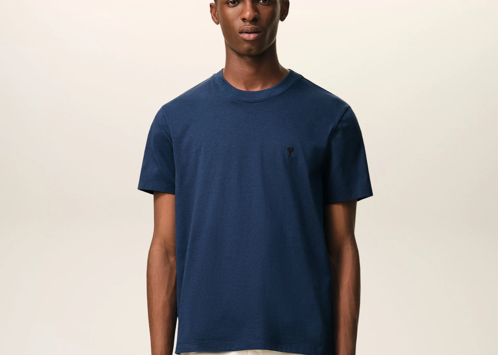Ami Paris Ami De Coeur T-Shirt Blue