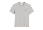 Ami Paris Ami De Coeur T-Shirt Grey Red