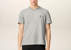 Ami Paris Ami De Coeur T-Shirt Grey