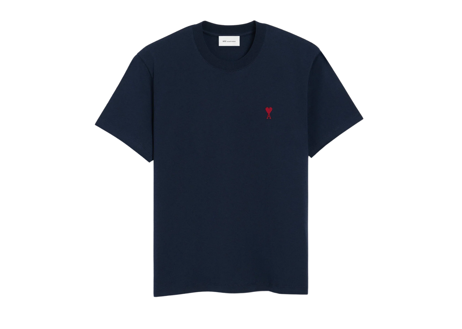 Ami Paris Ami De Coeur T-Shirt Night Blue Red