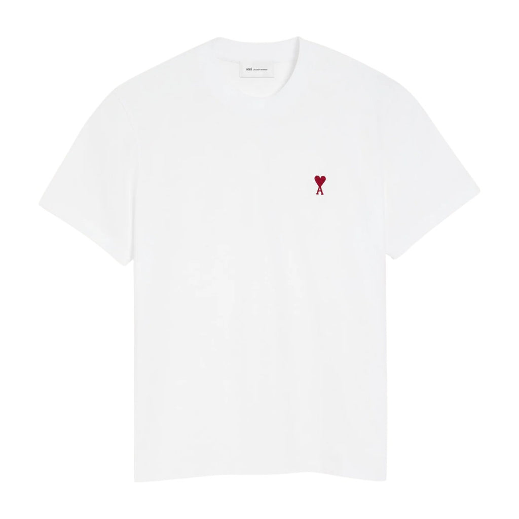Ami Paris Ami De Coeur T-Shirt White Red