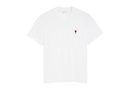 Ami Paris Ami De Coeur T-Shirt White Red