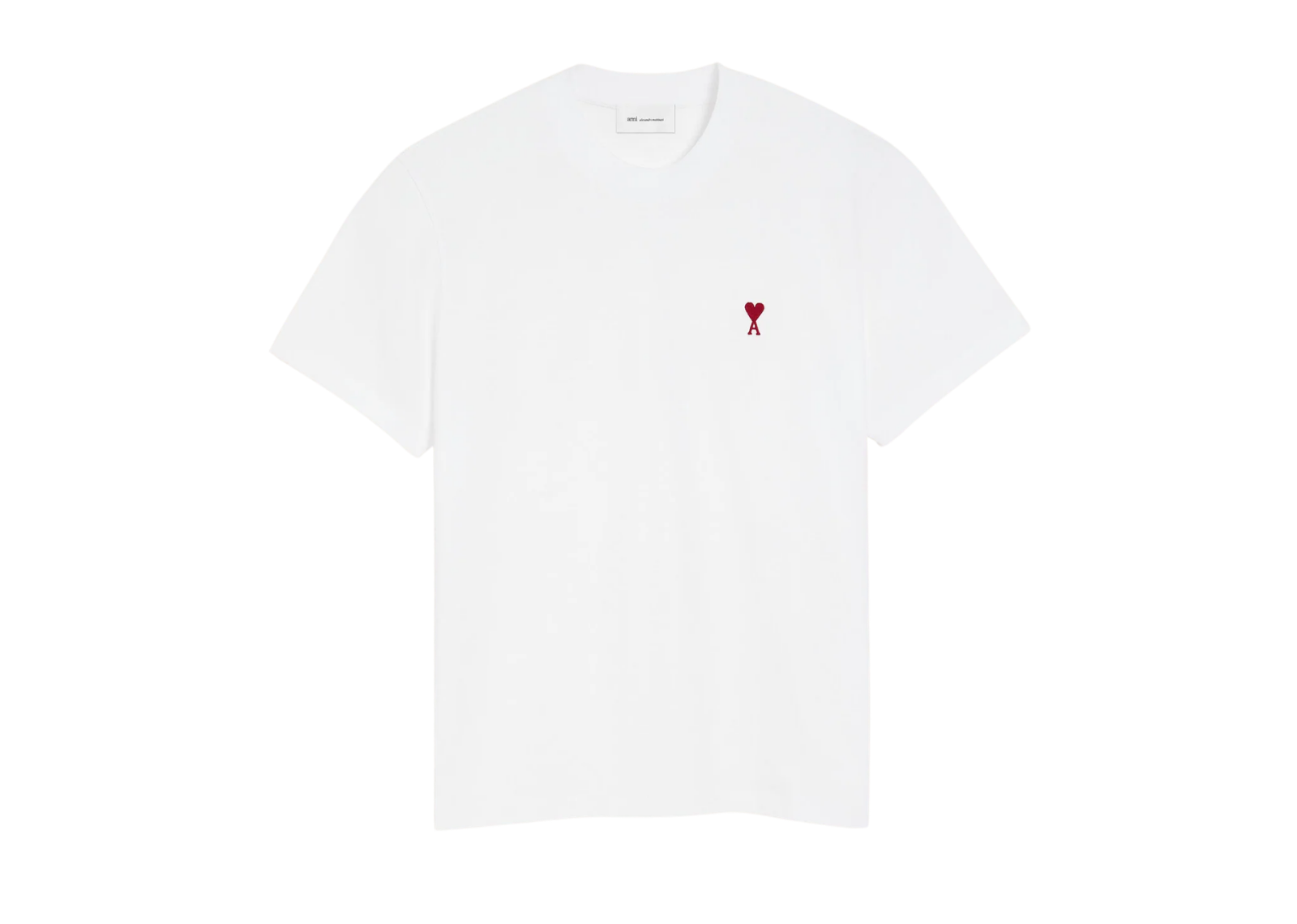 Ami Paris Ami De Coeur T-Shirt White Red