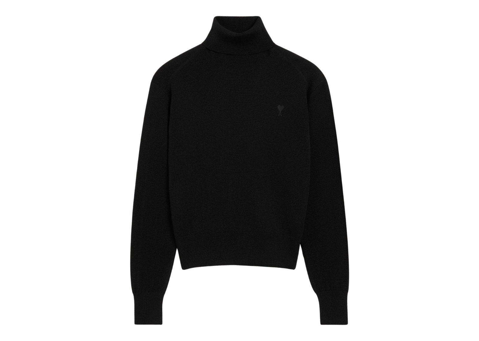 Ami Paris Ami De Coeur Turtle Neck Sweater Black/Black