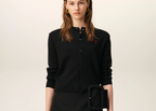 Ami Paris Ami De Coeur Wool Cardigan Black