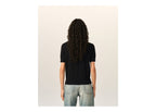 Ami Paris Ami De Coeur Wool Short-Sleeve Cardigan Black/Black (W)