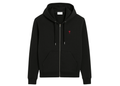 Ami Paris Ami De Coeur Zipped Hoodie Black Red